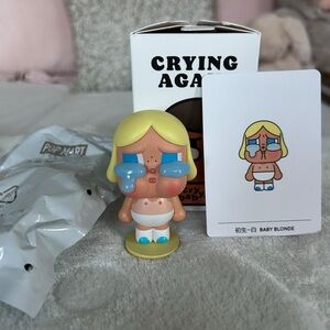Crying Baby Blonde Vinyl Figure with Blue Tears